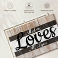 thumbnail image 6 of Elephant Stock All Of Me Song Typography Wall Sign Wall Art - Horizontal Canvas Wall Art - Living Room Wall Decor - Wall Signs Canvas - Gray And Beige Decor - 30" x 20", 6 of 8
