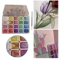 thumbnail image 1 of Musbetu 20/24 Colors Watercolor Paint Set Seamless Blending High Transparency Fine Pigment Distribution Natural Gum Portable Palette, 1 of 7