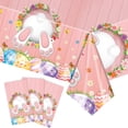 thumbnail image 5 of Twfbrm Easter Disposable Tablecloth, 54x108 inch Plastic Rectangle Bunny and Colorful Eggs Table Cloth, Waterproof Spring Themed Table Cover Easter Table Decorations for Party Dining Birthday, 5 of 8