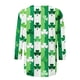 thumbnail image 5 of Xuyuer Women St Patricks Day Sweatshirts Lucky Clover Blouse Irish Shamrock Pullover 3/4 Sleeves Graphic Tops, 5 of 6