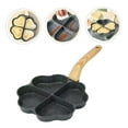 thumbnail image 6 of Yardwe Multi Function Nonstick Pancake Pan with Wooden Handle Black for Breakfast Cooking, 6 of 8