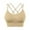 Beige, variant on Zrbywb Women Plus Size Bra Womens Cross Back Sport Bras Padded Strappy Criss Cross Cropped Bras For Yoga Workout Fitness Low Impact Bras