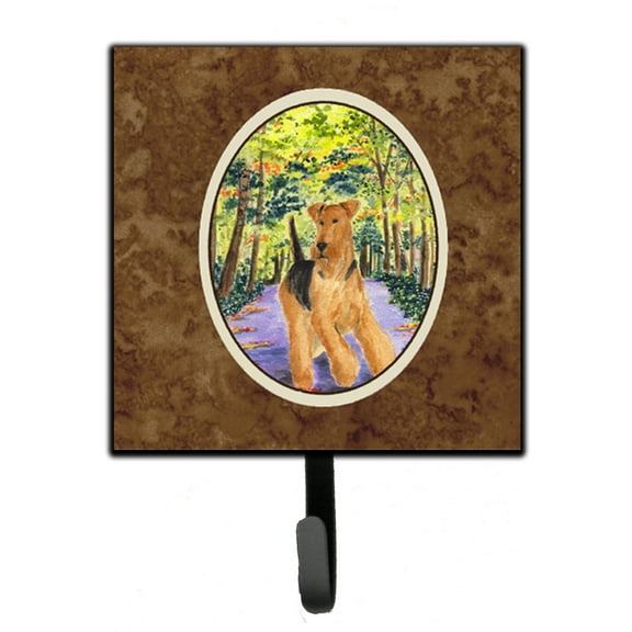 Carolines Treasures SS8208SH4 Airedale Leash Holder or Key Hook, Small, Multicolor