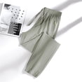 thumbnail image 3 of Womens Travel Pants Active Unisex Quick Drying Cool Stretch Pants With Zipper Pockets Breathable Loose Nylon Spandex Khaki L, 3 of 8