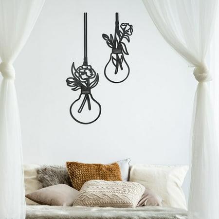 

3D Bulb Vase Pendant Acrylic Sticker Home Decoration Self Adhesive Wall Sticker