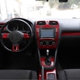 thumbnail image 5 of 2Pcs Red Carbon Fiber Center Vent Radio A/C Console Panel Cover for Golf 6 MK6 2008-2012 Decoration, 5 of 5