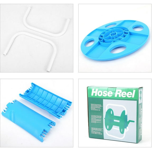 YSNOOWE 1Set Blue Garden Hose Reel Cart for Efficient Water Hose Management