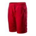 thumbnail image 4 of SOOMLON Mens Shorts Casual Slim Fit Shorts for Men Beach Shorts Loose Straight Beach Pants Sports Pants Red L, 4 of 5