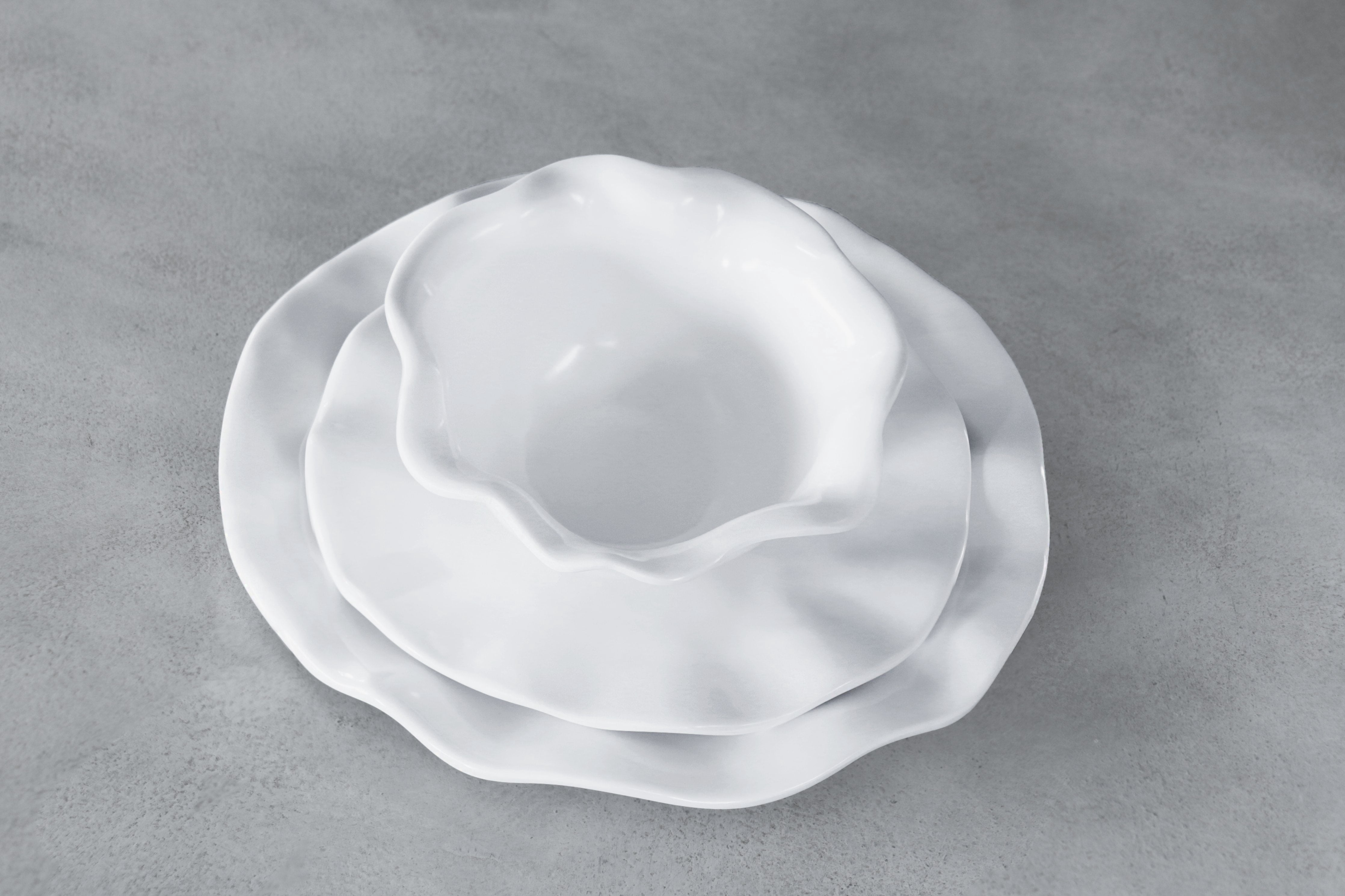 Beatriz Ball VIDA Havana Cereal Bowl Set of 4  7" White  Melamine