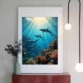 thumbnail image 2 of Diamond Art Kit for Adults, Underwater Dolphins Coral Reef Beauty Diamond Painting for Adults Beginners, 5D DIY Diamond Art Painting Kits, Colorful Diamond Painting Craft for Home Decor 12x16, 2 of 7
