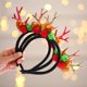 thumbnail image 2 of Diadema con lentejuelas para el pelo, sombrero de Navidad con cuernos de alce, diadema, diademas de Navidad, 2 of 4