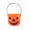 Orange, variant on HOARBOEG 2Pcs Halloween Pumpkin Bucket, Small Plastic Pumpkin Pail Basket for Candy Collection, Trick or Treat, Party Decor - Orange Pumpkin-Shaped Bucket with Handle