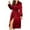 Red, variant on WDDDD Women's Long Ice Silk Thin Nightgown Black XL