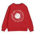 thumbnail image 4 of Zshosam Sweatshirts for Teen Girls Trendy Baby Boys Girls Sweatshirt Crewneck Pullover Warm Basic Sweatshirt Fall Winter Top,Red 4 Years, 4 of 4