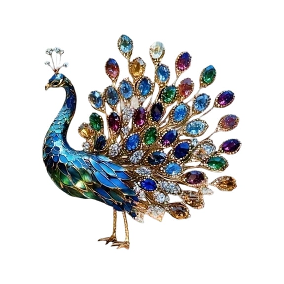 Acrylic Peacocks Statues Desk Decorative Figurines Lovely Figurines Sculptures for Home Table Ornaments