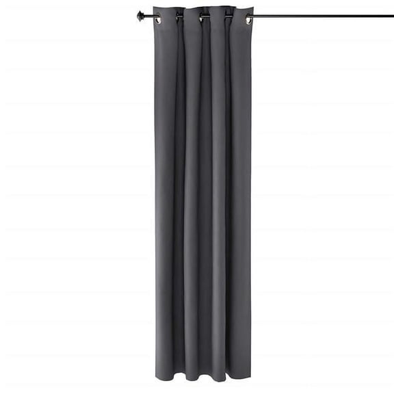 Collins Blackout Curtain, 52 x 84 in. - 1 Panel - Dark Grey