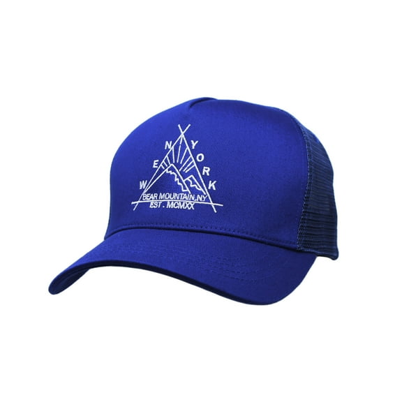 WITHMOONS New York Hat Meshed Mountain Adjustable Baseball Cap TR11342 (Blue)