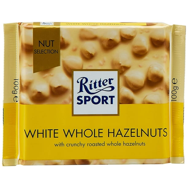 Ritter Sport White Chocolate Hazelnut BarPack of 3