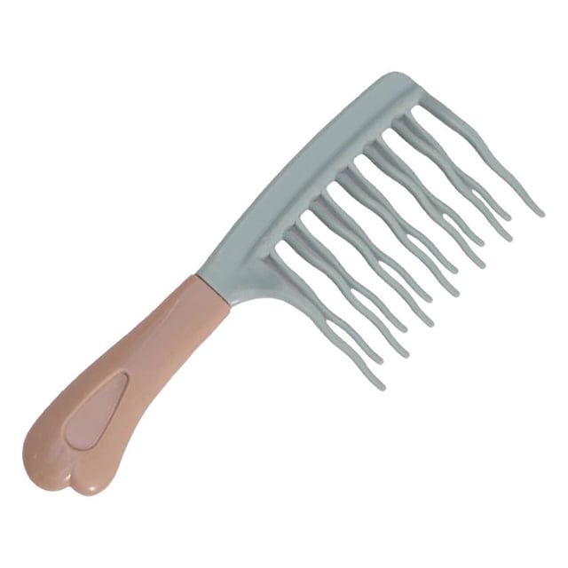 Detangling Hair Comb with Volumizing DoubleRow Wavy Teeth and Ergonomic NonSlip Handle for Women