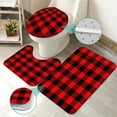 thumbnail image 3 of 4 Pcs Sunflowers Shower Curtain Sets with Rugs for Bathroom Decor,Summer Bathroom Shower Curtain Sets,Orange Yellow Bathroom Sets with Shower Curtain and Rugs, 3 of 7