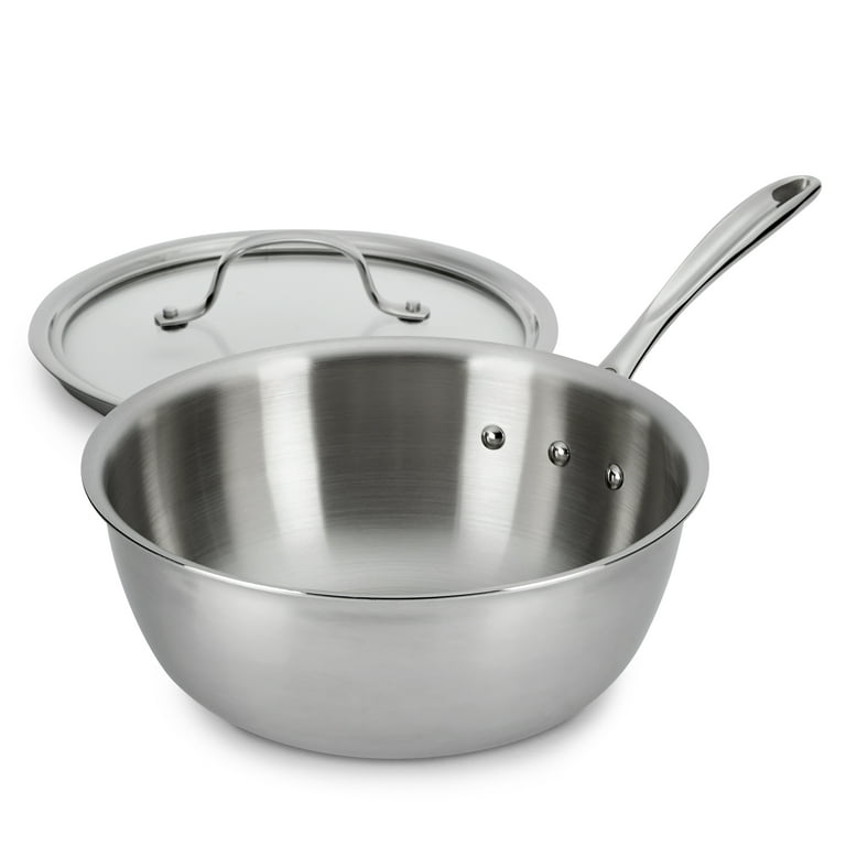 Calphalon Tri-Ply Stainless Steel Chef's Pan + Lid - household items - by  owner - housewares sale - craigslist