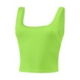 thumbnail image 2 of Women's Square Neck Crop Top Basic Sleeveless Fitted Tank Top Casual Cami, 2 of 5