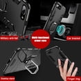 thumbnail image 3 of Funda de teléfono a prueba de golpes Armor para IPhone 14 Plus SE 2020, cubierta de anillo magnético para IPhone 11, 12, 13 Pro, XS, Max, X, XR, 6s, 7, 8 Plus, 3 of 4