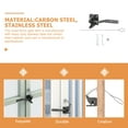 thumbnail image 4 of 1 Set Self-locking Latch Gate Gravity Latch Heavy Duty Gate Handle Locking Gate Latch, 4 of 6