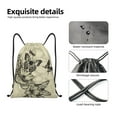 thumbnail image 6 of Kdxio Vintage Floral Print Drawstring Backpack Bag,Waterproof Draw String Back Sack, Gym Drawstring Bags Swim Bag For Unisex, 6 of 9