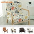 thumbnail image 4 of Housse de Chaise Moderne Mi-Siècle Imprimée Extensible pour Fauteuil de Lecture Housses de Chaise de Salon (Fleur), 4 of 6