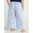 thumbnail image 2 of Joyspun Women's Cropped Woven Pajama Pants, Sizes XS to 3X, 2 of 6