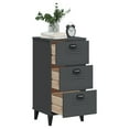 thumbnail image 6 of vidaXL Bedside Cabinet Accent End Table Bedroom Furniture Solid Wood Pine, 6 of 25