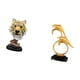 thumbnail image 5 of Escultura de cabeza de tigre de resina, escultura de mesa, figura de cabeza de animal, figura de delfín, estatua moderna, adorno con detalles realista, 5 of 8