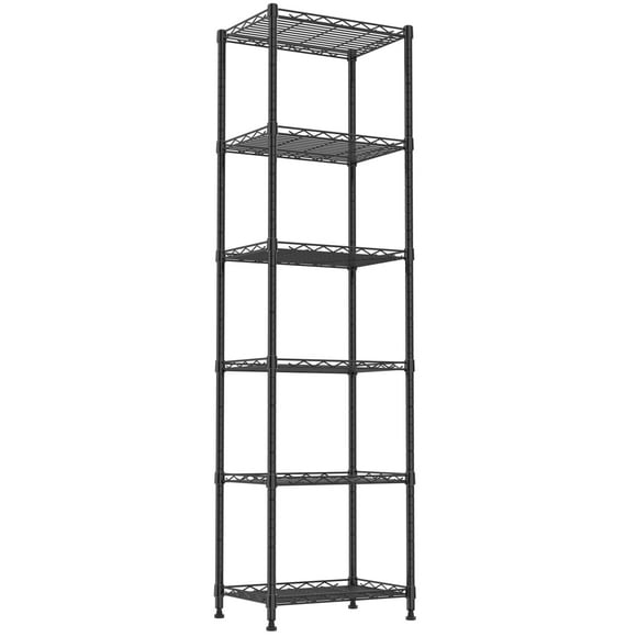 Estantería REGILLER de Acero Ajustable de 6 Niveles 43x30x160 cm