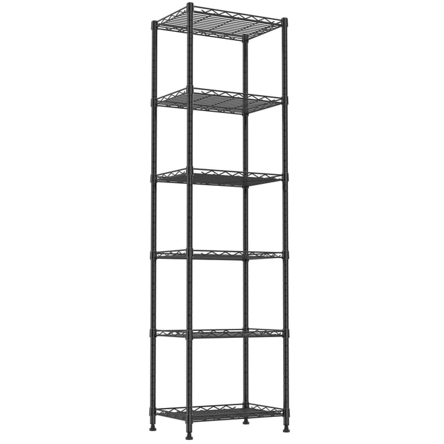 Estantería REGILLER de Acero Ajustable de 6 Niveles 43x30x160 cm