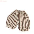 thumbnail image 2 of LYHaoo Kids Toddler Minimalist Striped Pants Loose Fit Elastic Waist Pants for Boys and Girls Back to School Outfits(Yellow), 2 of 4