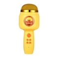 thumbnail image 2 of Micrófono para niños, micrófono Bluetooth con luces LED, máquina de micrófono portátil de mano, juguetes de regalo para niñas y niños Amarillo, 2 of 8