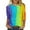 Y, variante sur JIRNDf Hauts d'Été pour Femmes T-Shirts Tendance Décontractés Col Rond Carnaval Imprimé Coloré Manches Trois Quarts T-Shirts Graphiques Mignons pour Femmes Chemises Y S