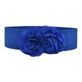 thumbnail image 5 of Segolike Womens Wide Belt Casual Corset Belt Elastic Waist Belt for Coat Dress Decoration Blue, 5 of 8