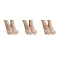 thumbnail image 4 of Transemion Five-Toes Separated Toe Socks For Comfort And Flexibility Silicone Pad Low-cut Liners Socks Pink 3Set, 4 of 6