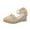b_Beige Espadrille Wedge Sandals, variant on hopeusnice Women's Espadrille Wedge Sandals Summer Ankle Strap Wedge Heel Shoes Comfortable Breathable Beach Wedge Shoes Beige 38