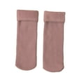 thumbnail image 2 of Naierhg Thermal socks 1 Pair Unisex Winter Socks Thick Soft Plush Solid Color Mid-tube High Elasticity Anti-slip Thermal Knitted Anti-skid Floor Socks Lady Men Homewear Socks Purple, 2 of 8