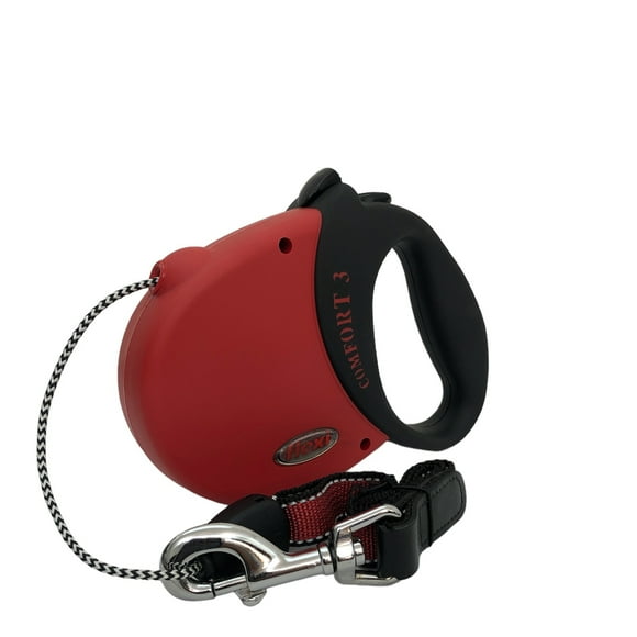Correa retráctil para perro Flexi 5 metros Color Rojo