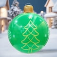 thumbnail image 4 of HUISZJ 24 inch Giant Inflatable Christmas Ball, Green Xmas Tree Pattern Plastic Ball, Christmas Tree Hanging Ornament for Party Home Decor, 4 of 10