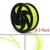 Mad Hornets 3D Printer Filament 1.75mm PLA 1kg/2.2lb For RepRap MarkerBot Fluo Yellow 2 Pack