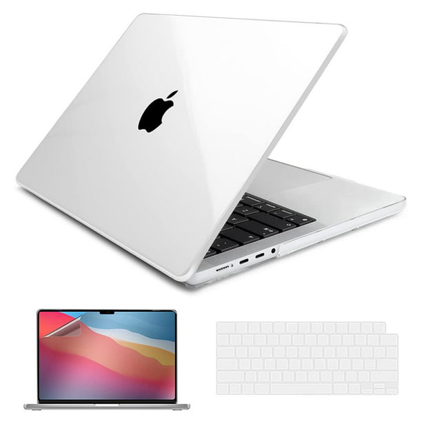 MacBook Pro 14 inch Case 2023 2022 2021 Release A2779 M2 A2442 M1 Pro/Max  Chip, Plastic Hard Shell Case+Keyboard Cover+Screen Protector Compatible 
