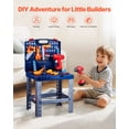 thumbnail image 2 of VEVOR Établi pour Enfants 56 Pcs Banc à Outils avec Outils Réalistes et Perceuse Électrique, 2 of 9