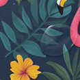thumbnail image 4 of Yayeee Shower Curtain with Hooks 72"x72" Waterproof Fabric Bathroom Hanging Decor, Yellow Floral Flamingo, 4 of 5