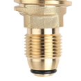 thumbnail image 2 of El Adaptador Convierte POL a QCC, Adaptador de Manguera de Propano de Latón, Adaptador de Recarga de Propano para , de Campamento, Soledad  Adaptador de tanque, 2 of 3