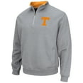 thumbnail image 2 of Men's Colosseum Heathered Gray Tennessee Volunteers Tortugas Team Logo Quarter-Zip Jacket, 2 of 3